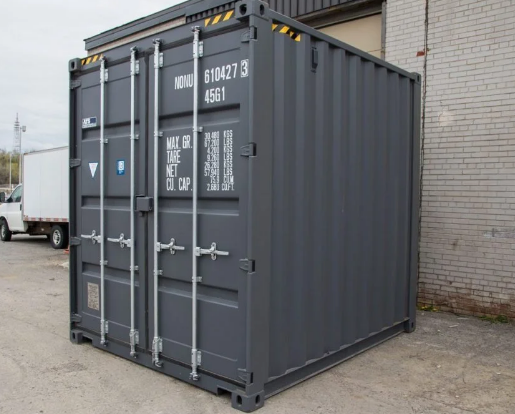 10ft Seecontainer High Cube Dunkelgrau