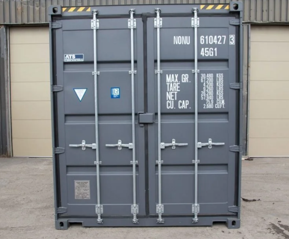10ft Seecontainer High Cube Dunkelgrau