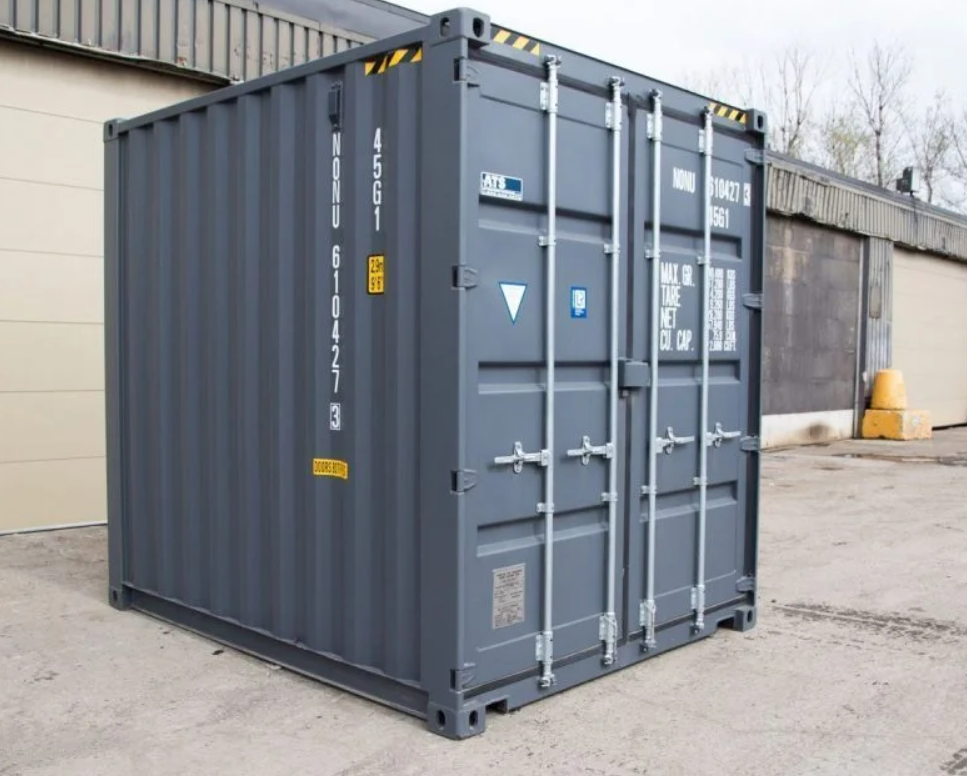 10ft Seecontainer High Cube Dunkelgrau
