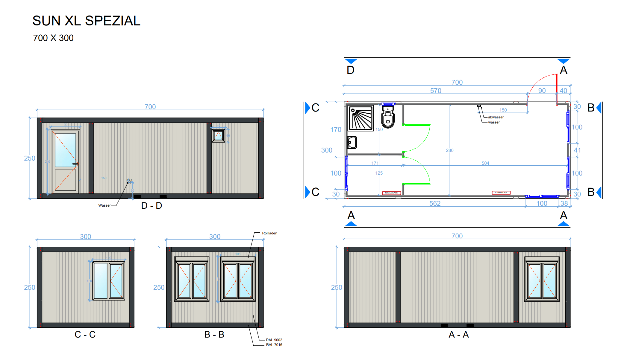 Wohncontainer Modell XL-16